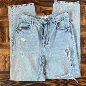 Women’s PacSun Light Blue Distressed High-Rise Mom Jeans
